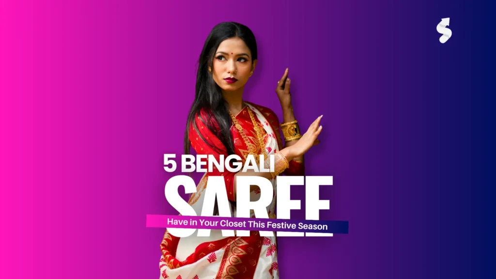 5 Bengali sarees for festive season: Korial saree, Jamdani saree, Baluchari saree, Tant saree, Tussar silk saree for Durga Puja and Bengali celebrations