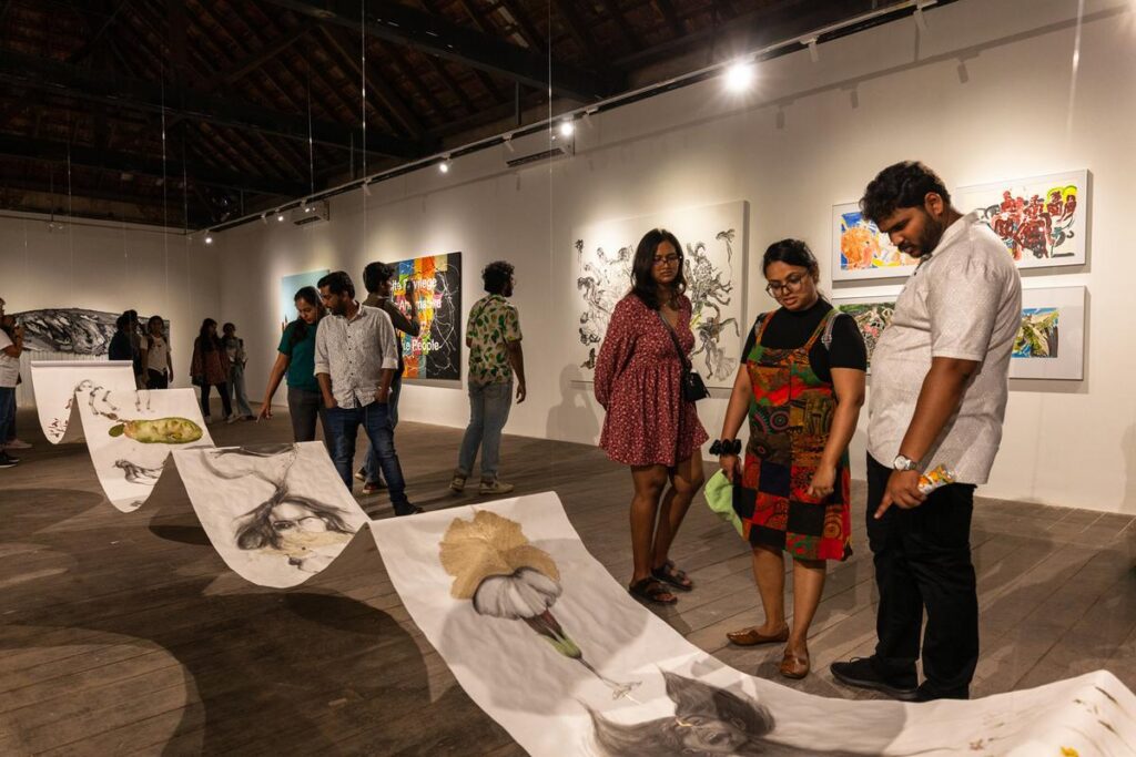 Street art and contemporary galleries at Kochi-Muziris Biennale showcasing Kochi as India’s contemporary art capital.